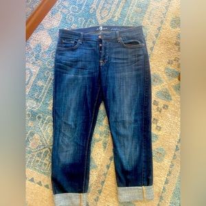 7 For all Mankind Josefina Skinny Boyfriend Jeans. Sz 29